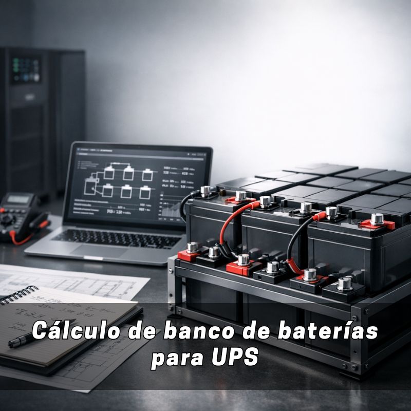 cálculo de banco de baterías para UPS