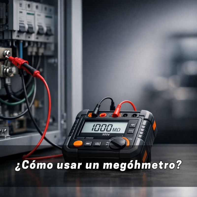 cómo usar un megóhmetro