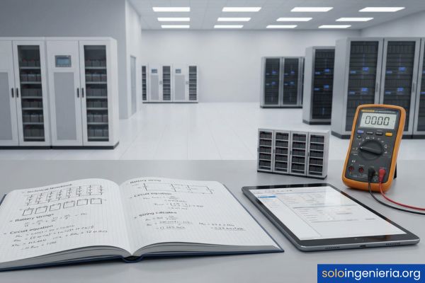 cálculo de banco de baterías para UPS