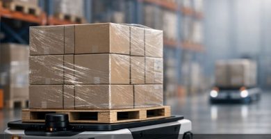 AGV en almacenes (Vehículos Guiados Automáticamente)