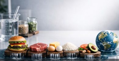 Huella hídrica de los alimentos más consumidos