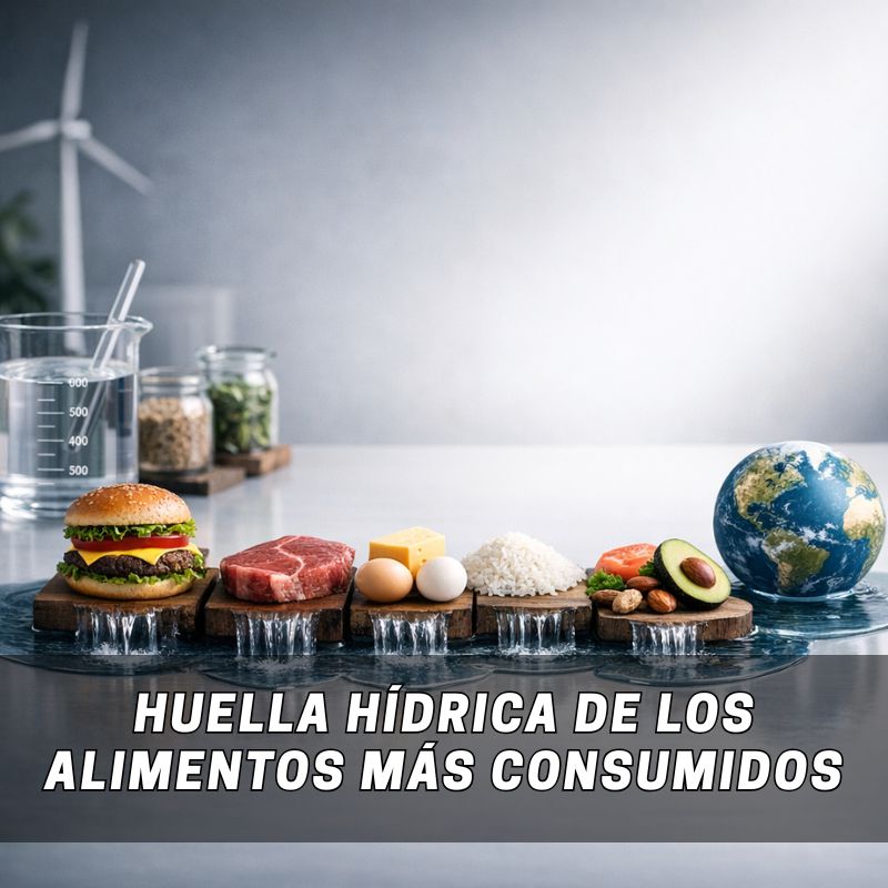 Huella hídrica de los alimentos más consumidos