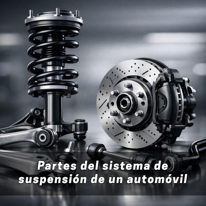 Partes del sistema de suspensión de un automóvil