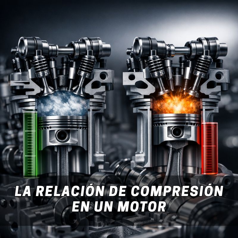 qué es la relación de compresión en un motor