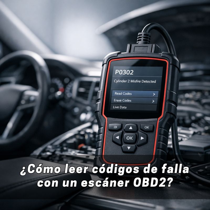 cómo leer códigos de falla con un escáner obd2
