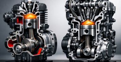 diferencia entre motor de 2 tiempos y 4 tiempos