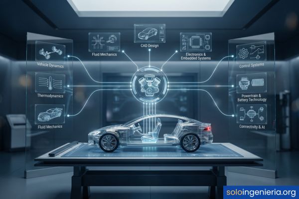 qué materias se estudian en ingeniería automotriz