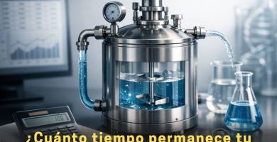cómo calcular el tiempo de residencia en un reactor CSTR