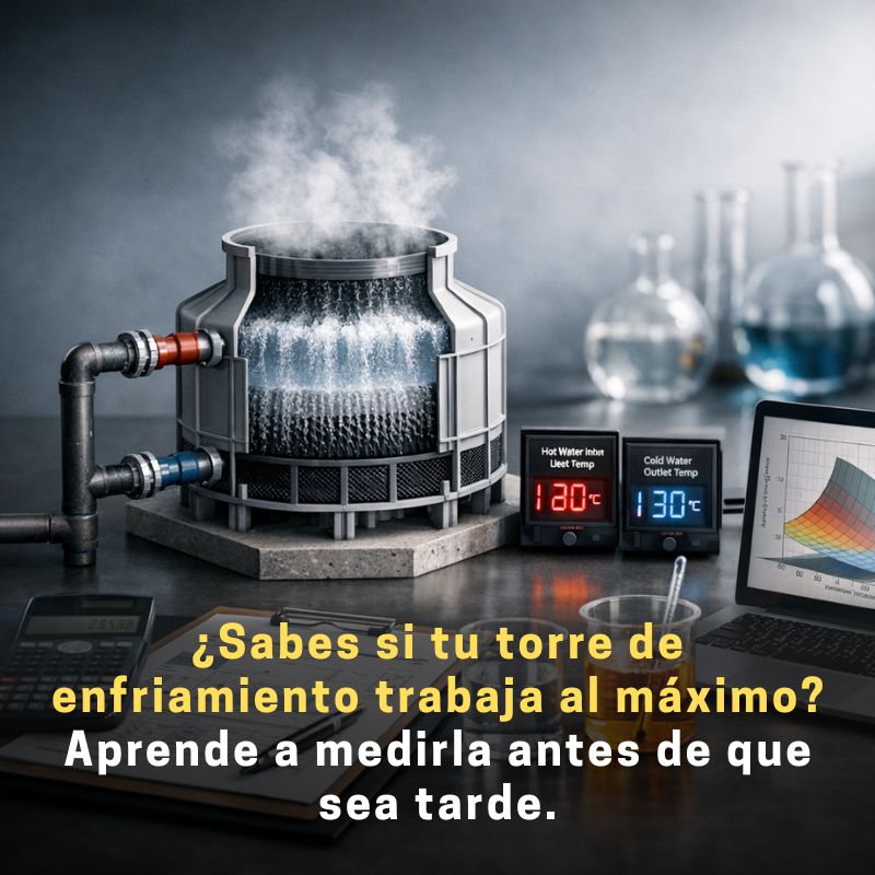 cómo calcular la eficiencia de una torre de enfriamiento