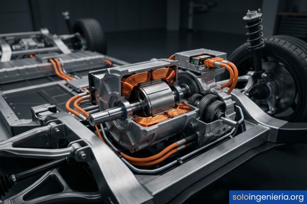 cómo funciona un motor eléctrico en un vehículo eléctrico