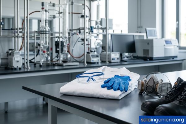 Equipos de protección personal para laboratorios químicos