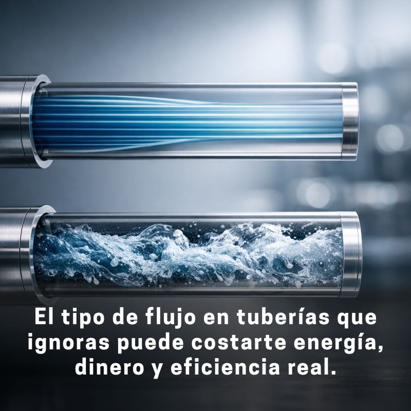 diferencia entre flujo laminar y turbulento en tuberías