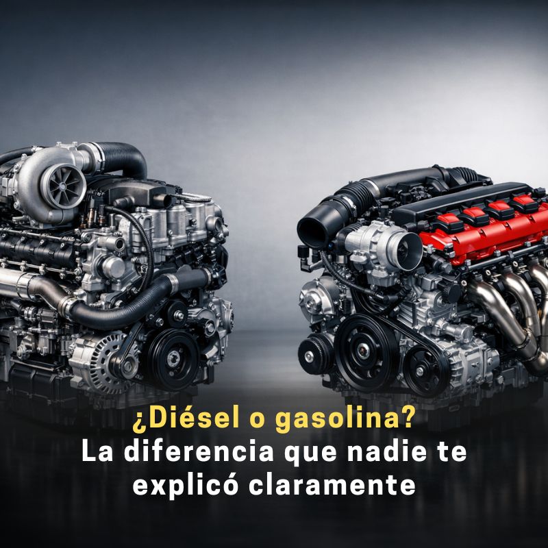 diferencia entre motor diésel y motor a gasolina