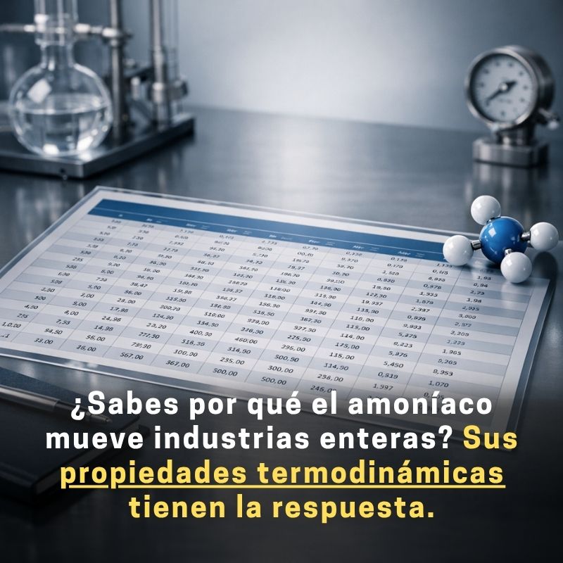 propiedades termodinámicas del amoníaco tabla