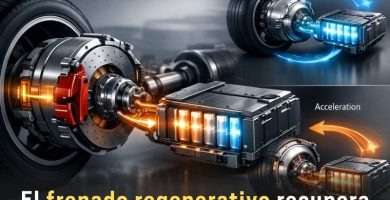 cómo funciona el sistema de frenos regenerativos