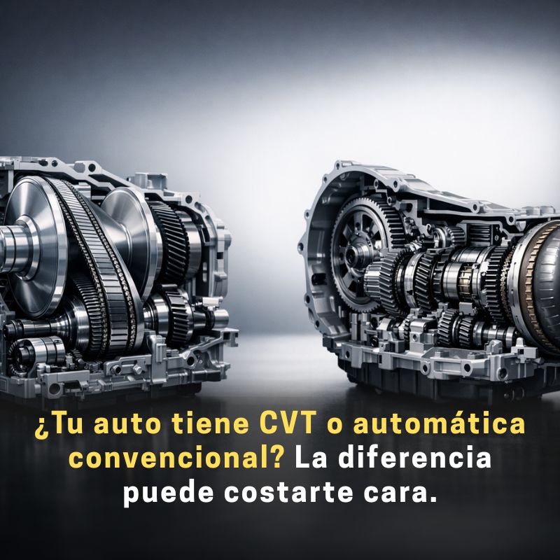 diferencia entre transmisión cvt y automática convencional