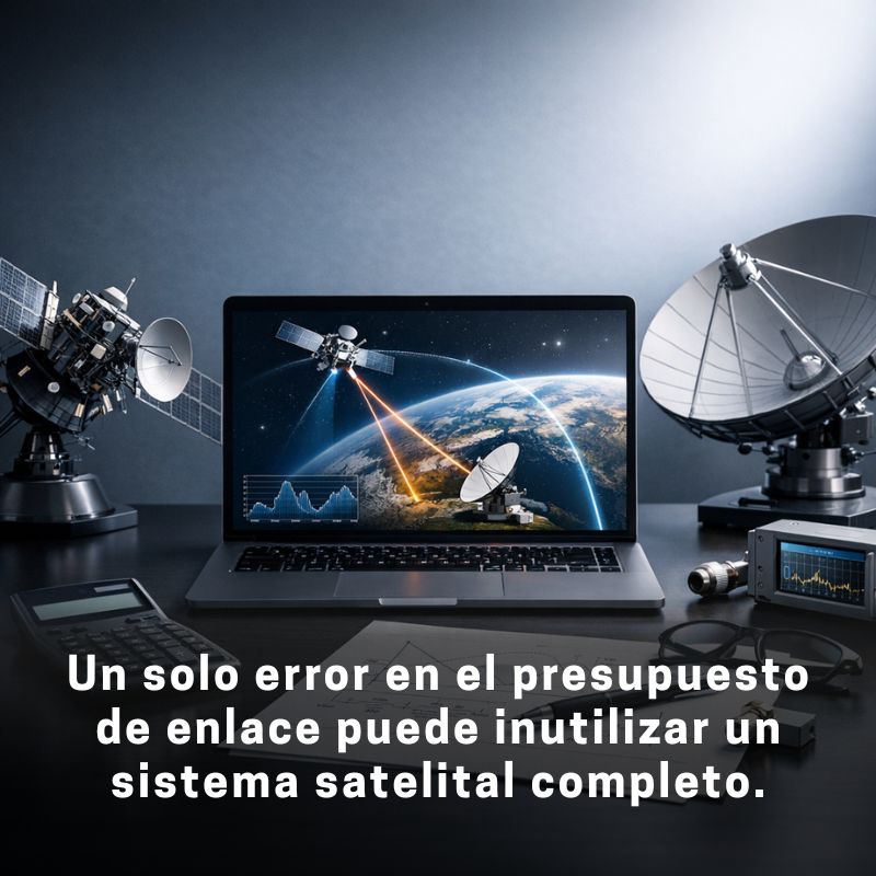 cómo calcular el presupuesto de enlace en un sistema satelital