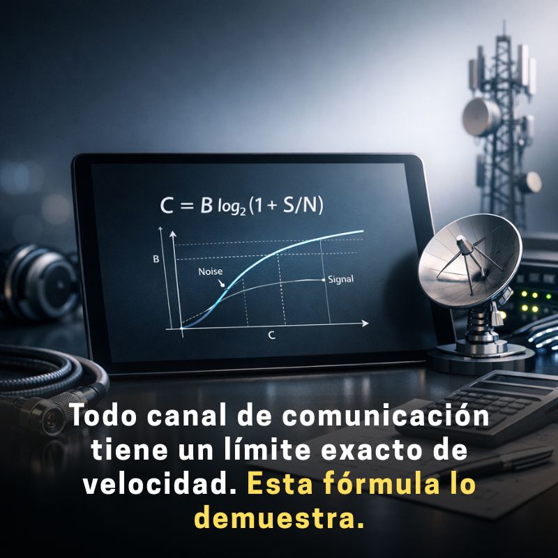 cómo calcular la capacidad de un canal según el teorema de Shannon