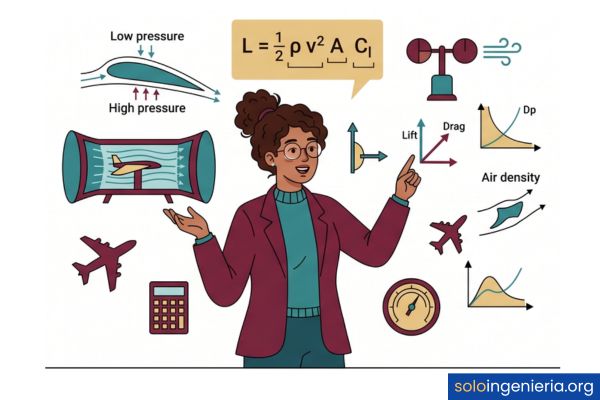 cómo calcular la sustentación de un ala