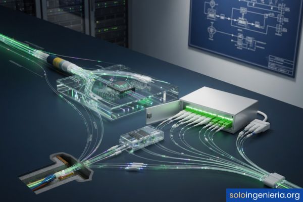 cómo funciona una red de fibra óptica FTTH