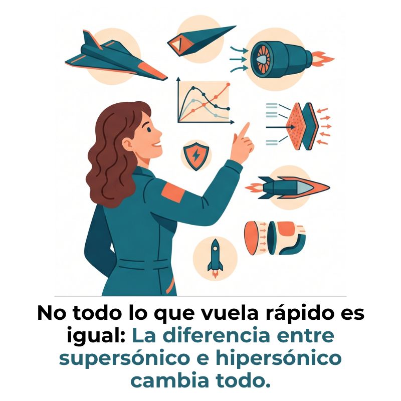 vuelo hipersónico y el supersónico
