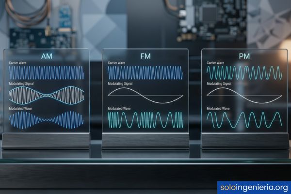 diferencias entre las modulaciones analógicas AM, FM y PM