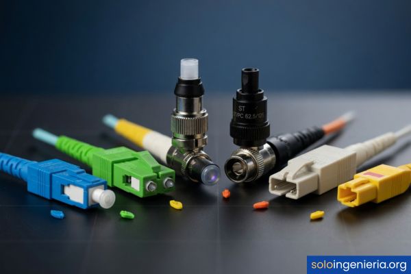 tipos de conectores de fibra óptica y sus usos