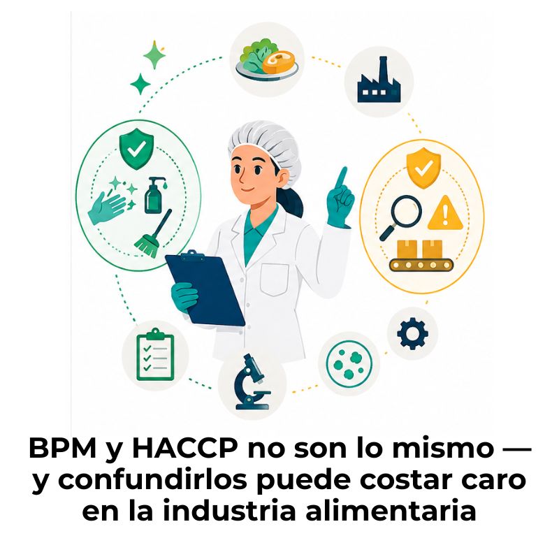 diferencia entre BPM y HACCP en alimentos