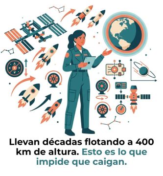 cómo se mantienen en órbita las estaciones espaciales
