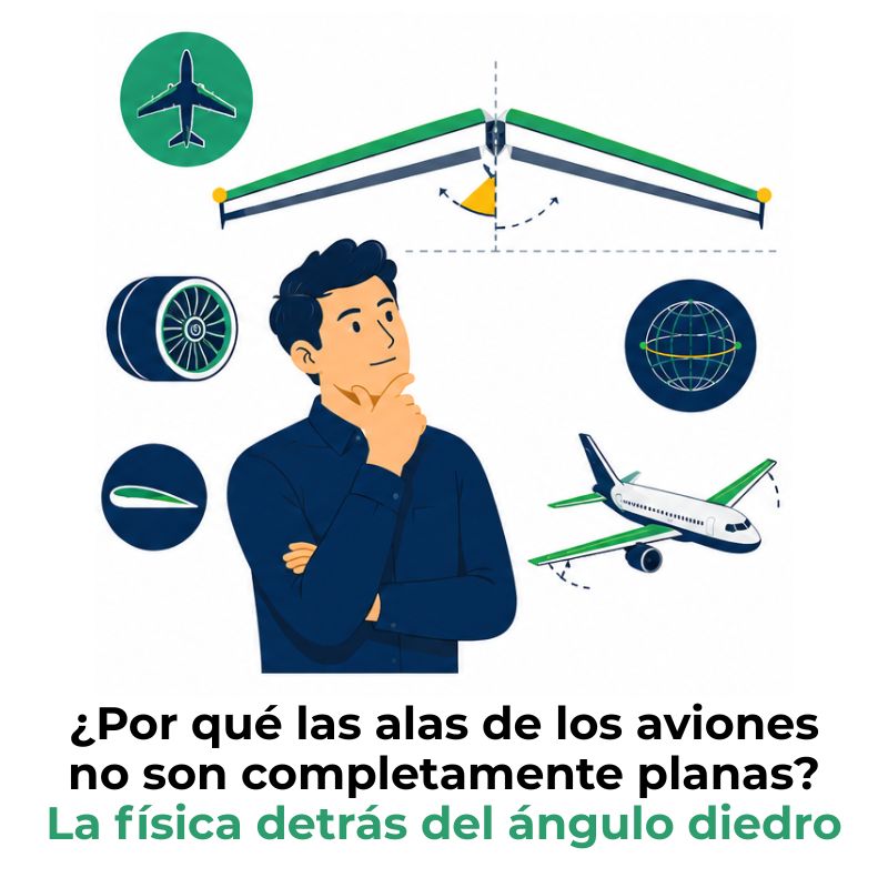 qué es el ángulo diedro de un ala