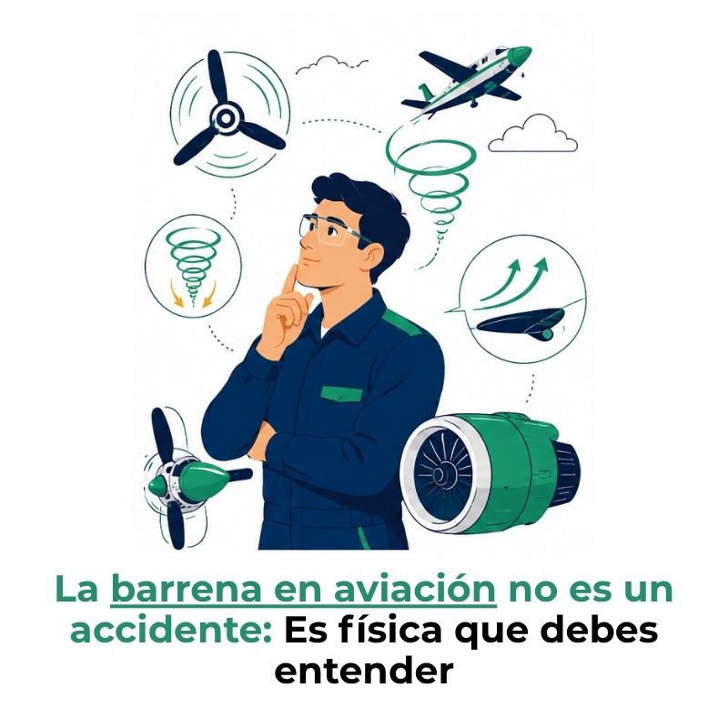 qué es la barrena en aviación