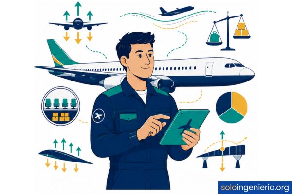 cargas en vuelo de una aeronave