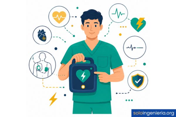 cómo funciona un desfibrilador