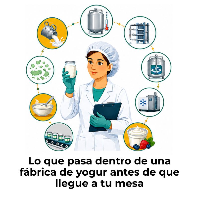 proceso de elaboración del yogur industrial
