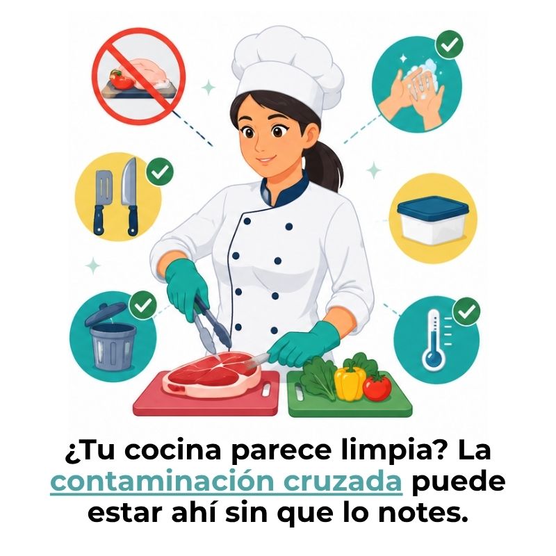cómo evitar la contaminación cruzada en alimentos
