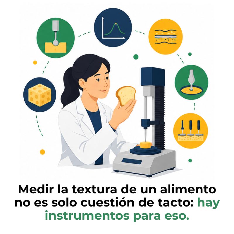 cómo medir la textura de los alimentos