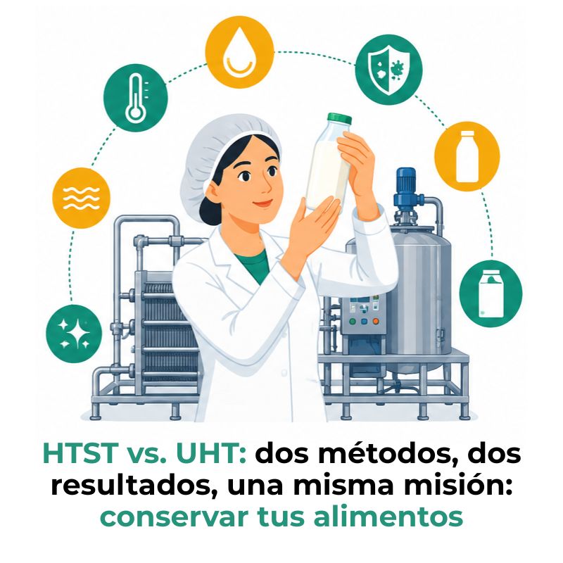 qué es la pasteurización HTST y UHT