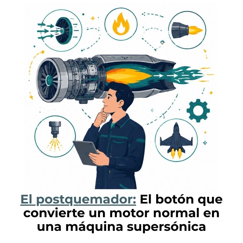 qué es el postquemador o postcombustión