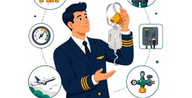sistema de oxígeno en aviones