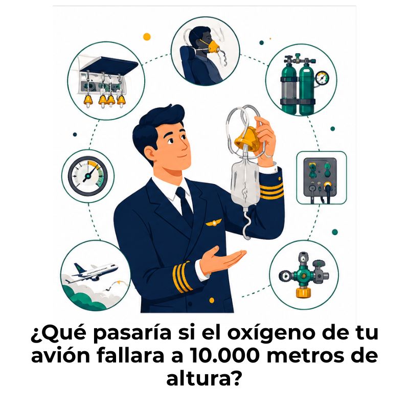 sistema de oxígeno en aviones