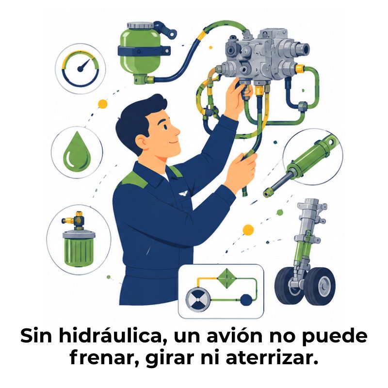 sistema hidráulico de aeronaves