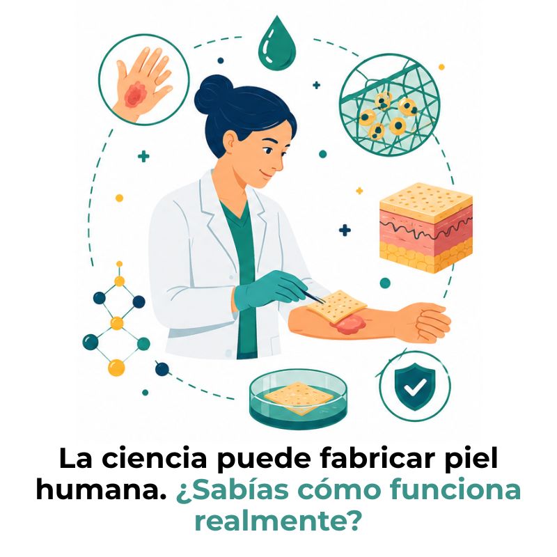 piel artificial para quemaduras