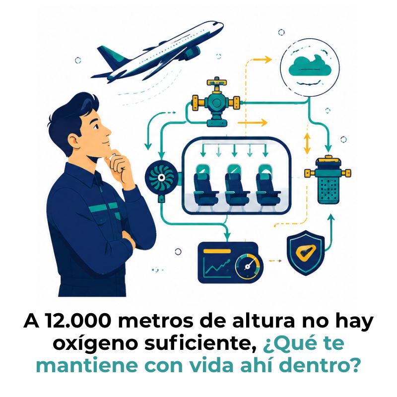 presurización de cabina de avión