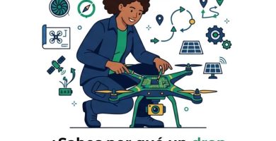 dron cuadricóptero