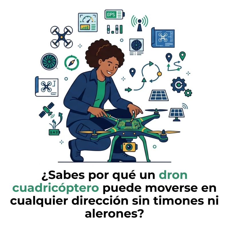 dron cuadricóptero