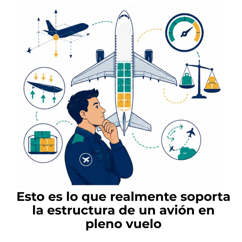 cargas en vuelo de una aeronave