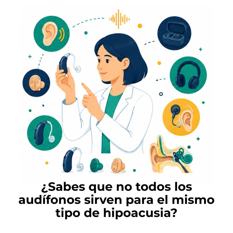 tipos de audifonos para hipoacusia
