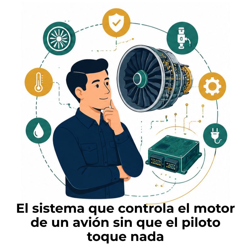 qué es el sistema FADEC de un motor