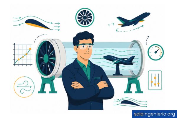 túnel de viento aeronáutico