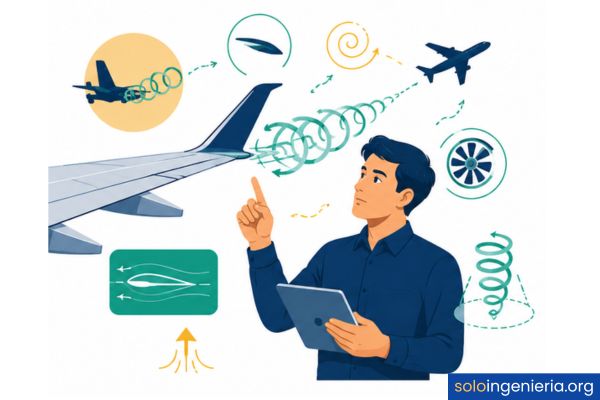 vórtices de punta de ala en aviones